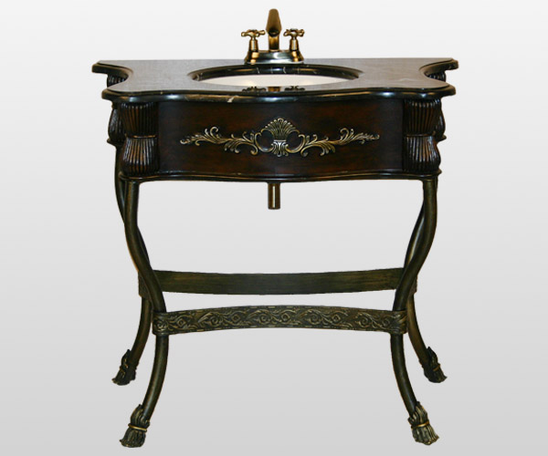 Wrought Iron Bathroom Vanity Stand